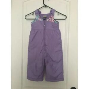Zero X Posur Toddler Girls Lined SnowSuit Bib Overall Pants Size 24 Months